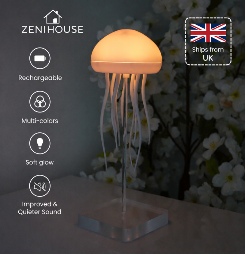 Zeni™ OceanGlow Jellyfish Lamp – Relaxing RGB Night Light