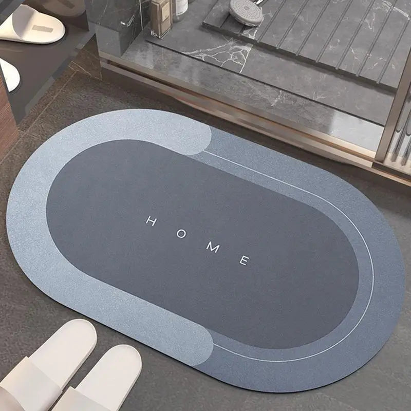 Diatomite Quick-Dry Bath Mat — Rapid-Dry, High-Absorbency, Slip-Resistant Floor Pad for Bathroom, Tub, Toilet and Kitchen