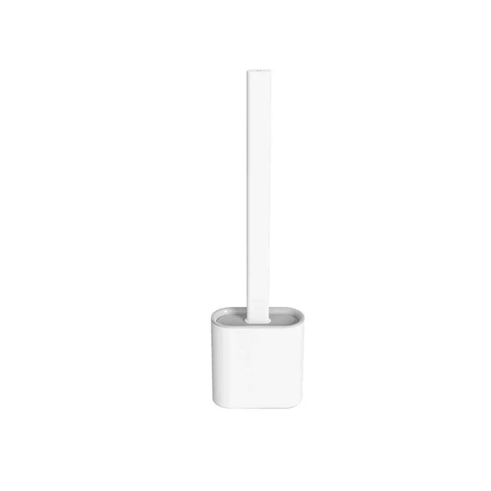 Modern Silicone Toilet Brush with Wall-Mounted Holder