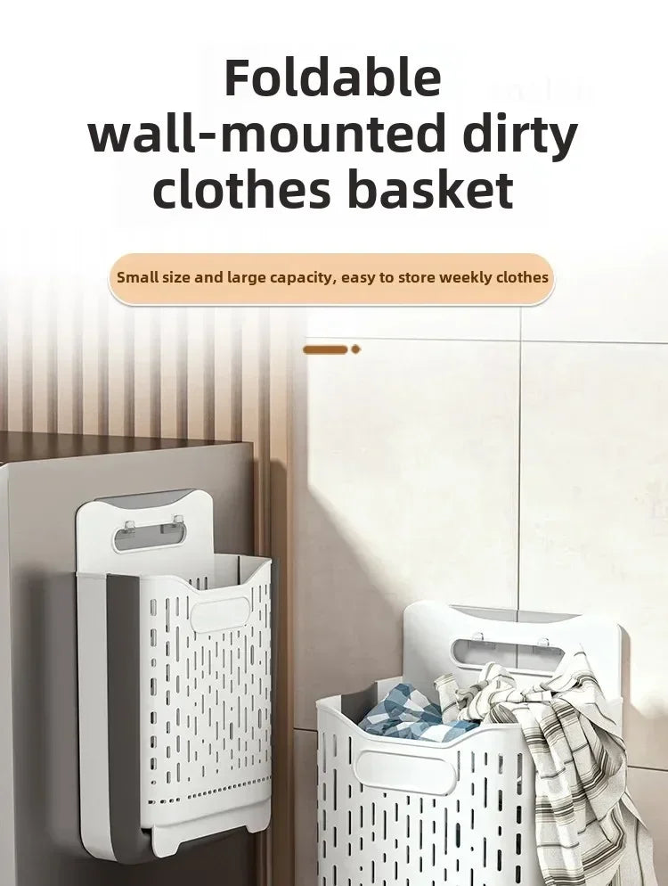 Laundry Hamper Hangable Draining Design, Waterproof, Large Capacity