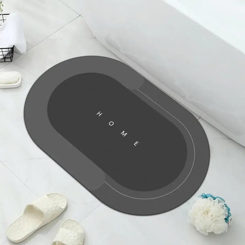 Diatomite Quick-Dry Bath Mat — Rapid-Dry, High-Absorbency, Slip-Resistant Floor Pad for Bathroom, Tub, Toilet and Kitchen