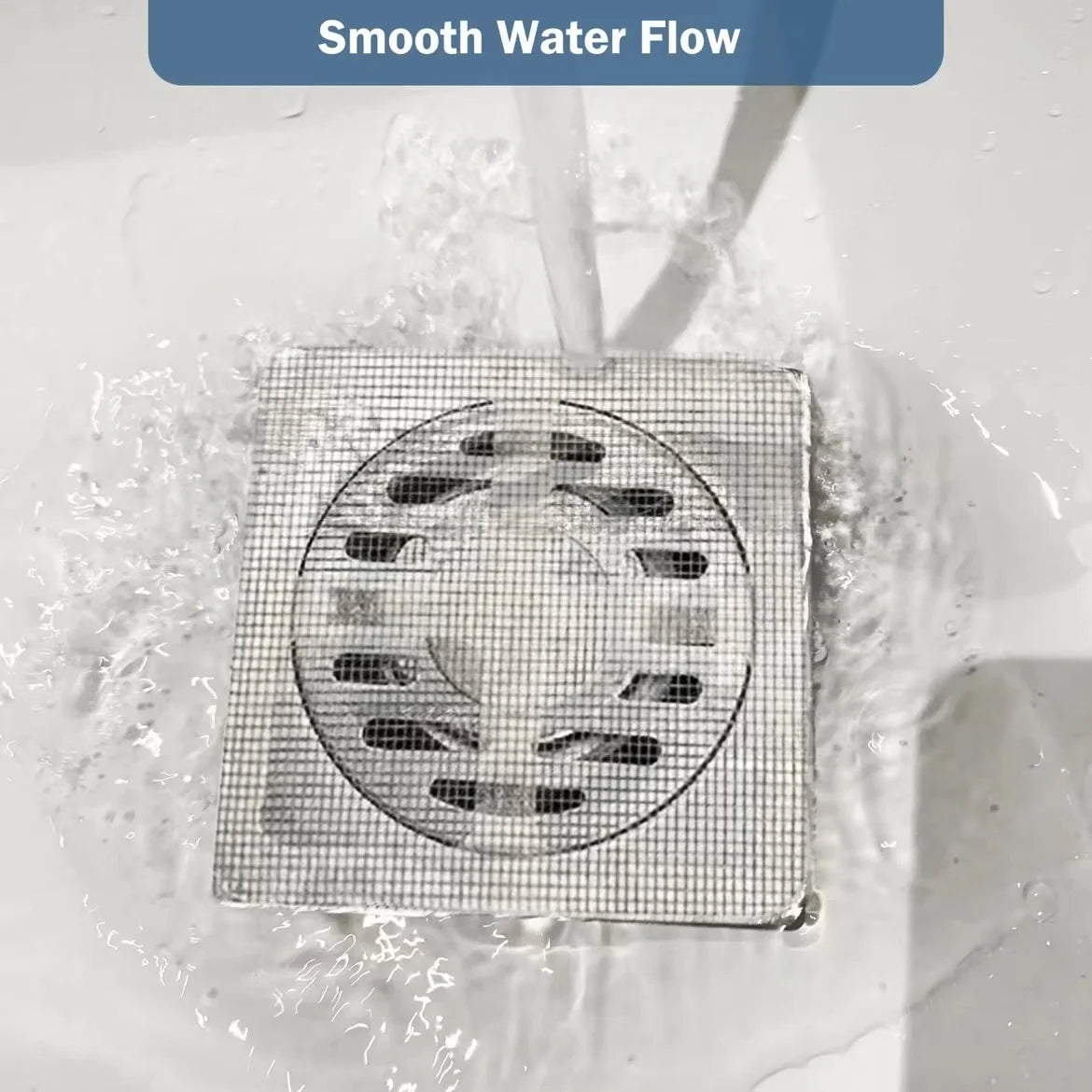 Floor Drain Disposable Filter Stickers, Hair Catchers With Anti-Bug Mesh for Bathroom Drains