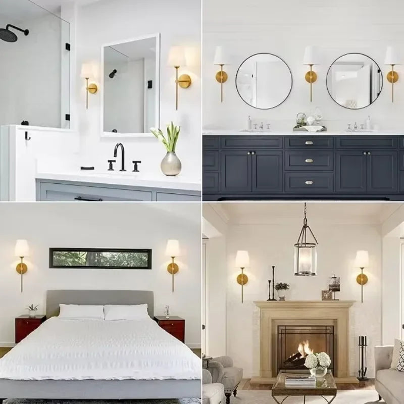 Vintage-Style Wall Lamp – RGB Dimmable LED, Remote Control, No Wiring Needed