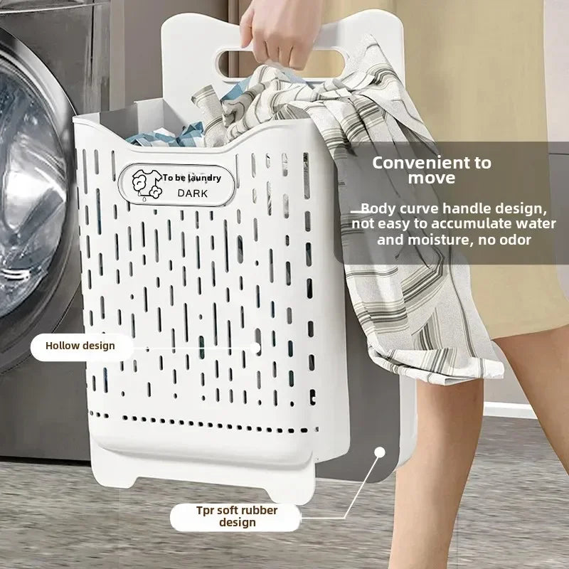 Laundry Hamper Hangable Draining Design, Waterproof, Large Capacity