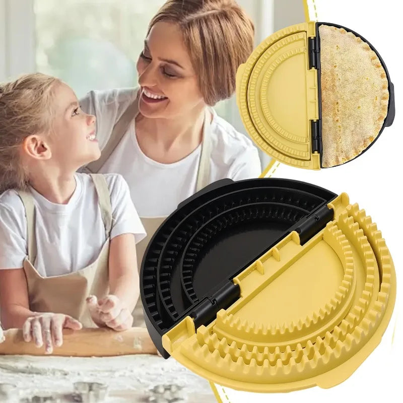 Adjustable Sealing Sandwich Mold for Toast & Corn Cakes — Multi‑Size Manual Press with Clips for Handmade Stuffed Pastries