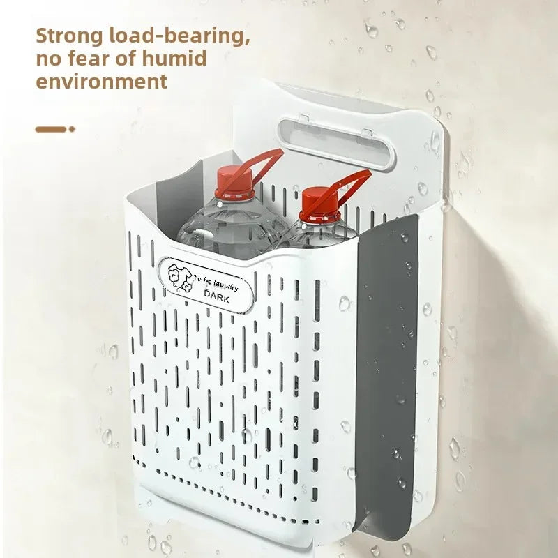 Laundry Hamper Hangable Draining Design, Waterproof, Large Capacity