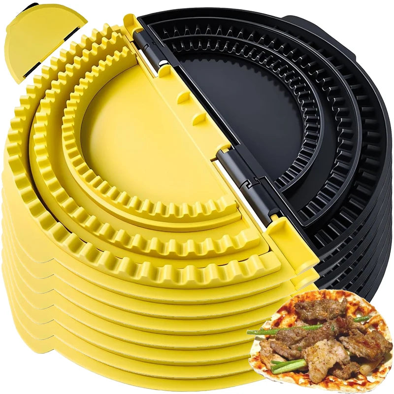 Adjustable Sealing Sandwich Mold for Toast & Corn Cakes — Multi‑Size Manual Press with Clips for Handmade Stuffed Pastries