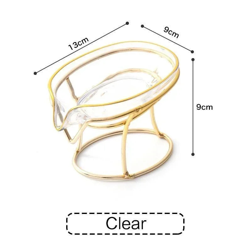 Leaf-Shaped Ceramic Soap Dish with Self-Draining Design — Minimalist Soap Bar Holder for Shower, Bathroom & Kitchen