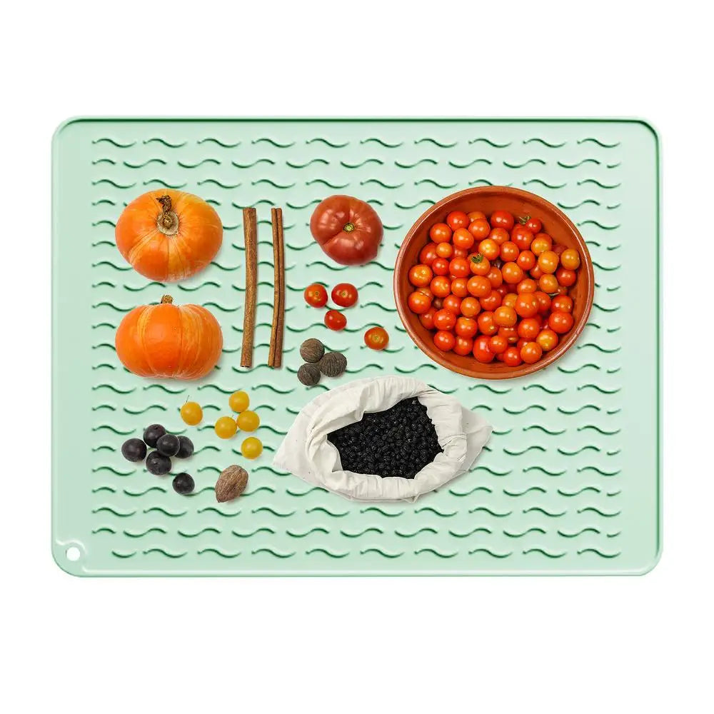 Sink Mat — Large Heat-Resistant Flexible Drain Pad For Countertop