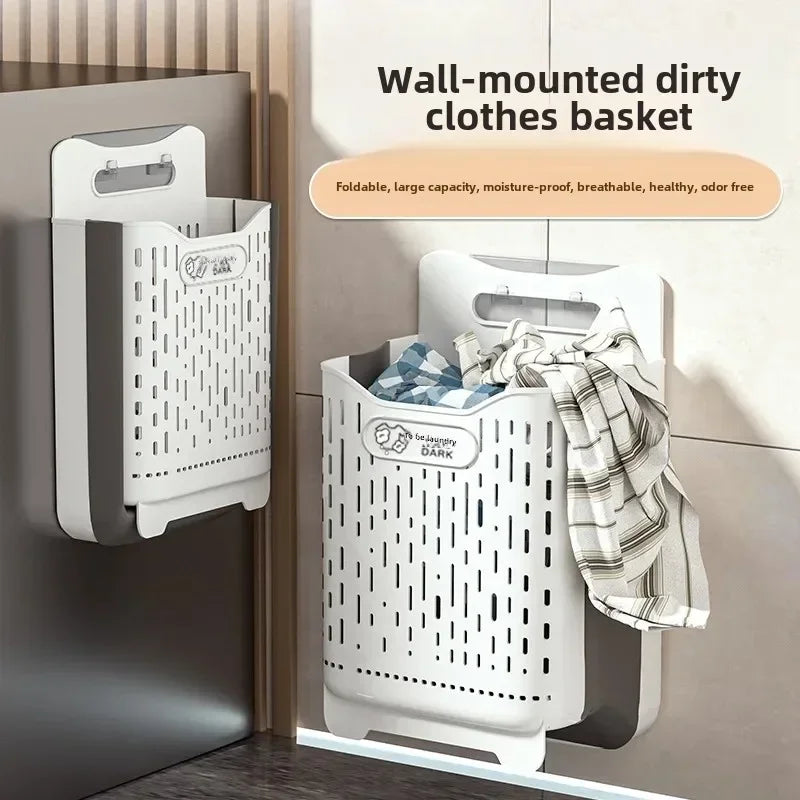 Laundry Hamper Hangable Draining Design, Waterproof, Large Capacity