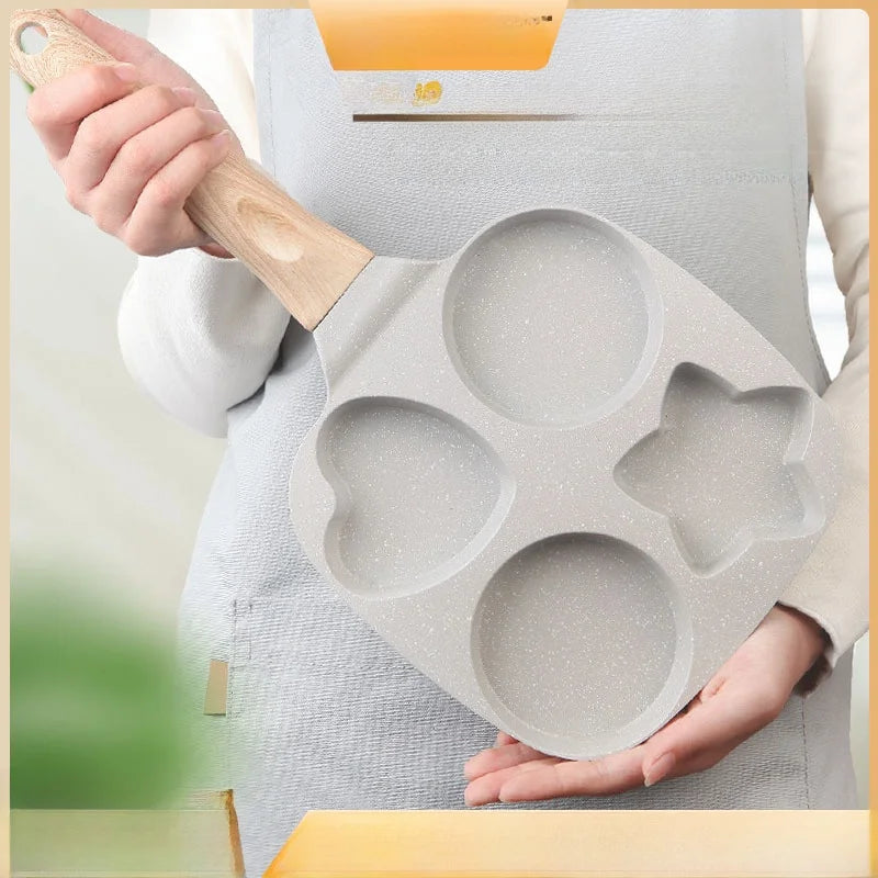 Thick-Gauge Flat-Bottom Nonstick Mini Fry Pan — Deep Base for Evenly Cooked Eggs, Burgers & Pancakes