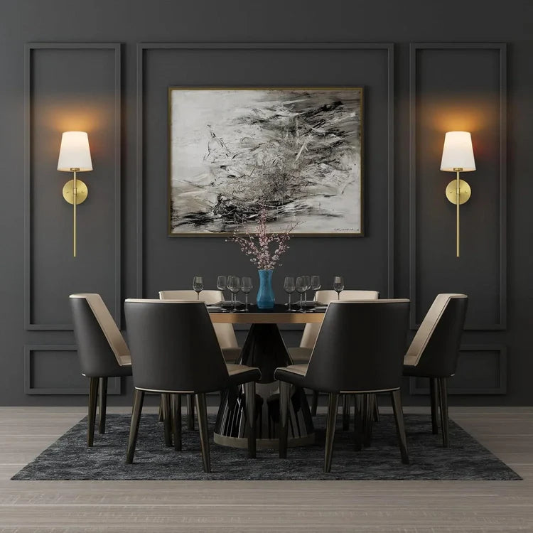 Vintage-Style Wall Lamp –  RGB Dimmable LED, Remote Control, No Wiring Needed