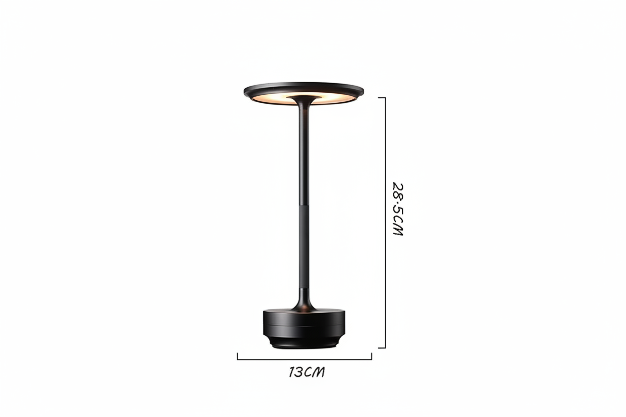 Modern Table Lamp with Metallic Finish – Sleek Design for Desk, Shelf or Side Table