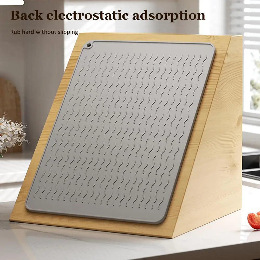 Sink Mat — Large Heat-Resistant Flexible Drain Pad For Countertop