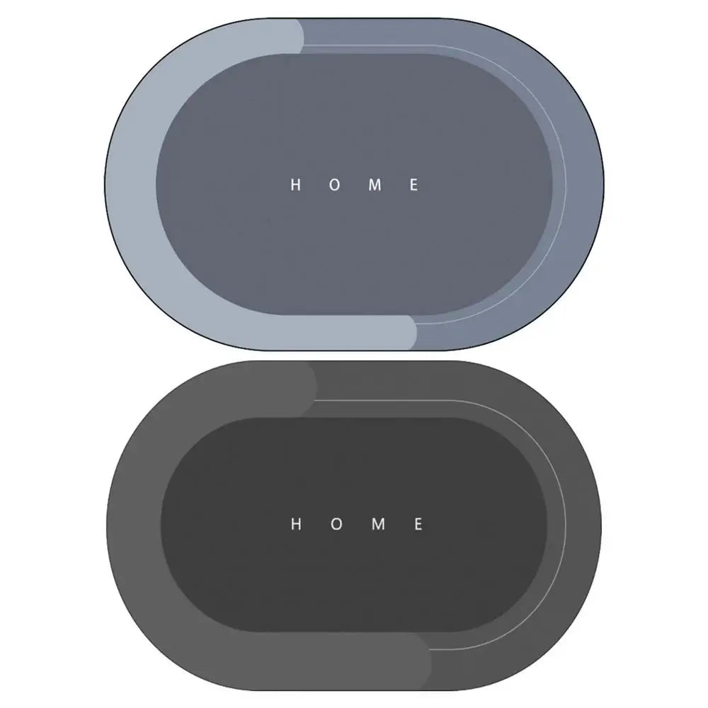 Diatomite Quick-Dry Bath Mat — Rapid-Dry, High-Absorbency, Slip-Resistant Floor Pad for Bathroom, Tub, Toilet and Kitchen