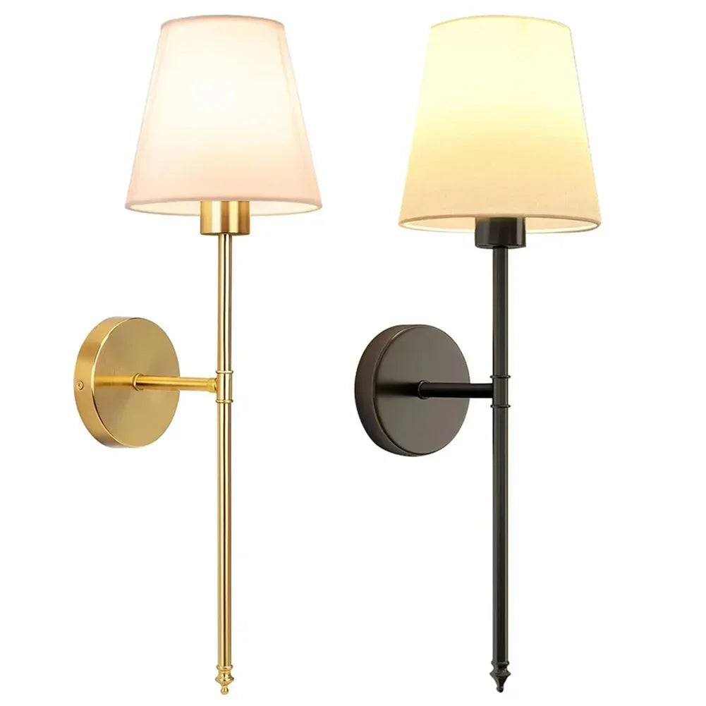 Vintage-Style Wall Lamp –  RGB Dimmable LED, Remote Control, No Wiring Needed