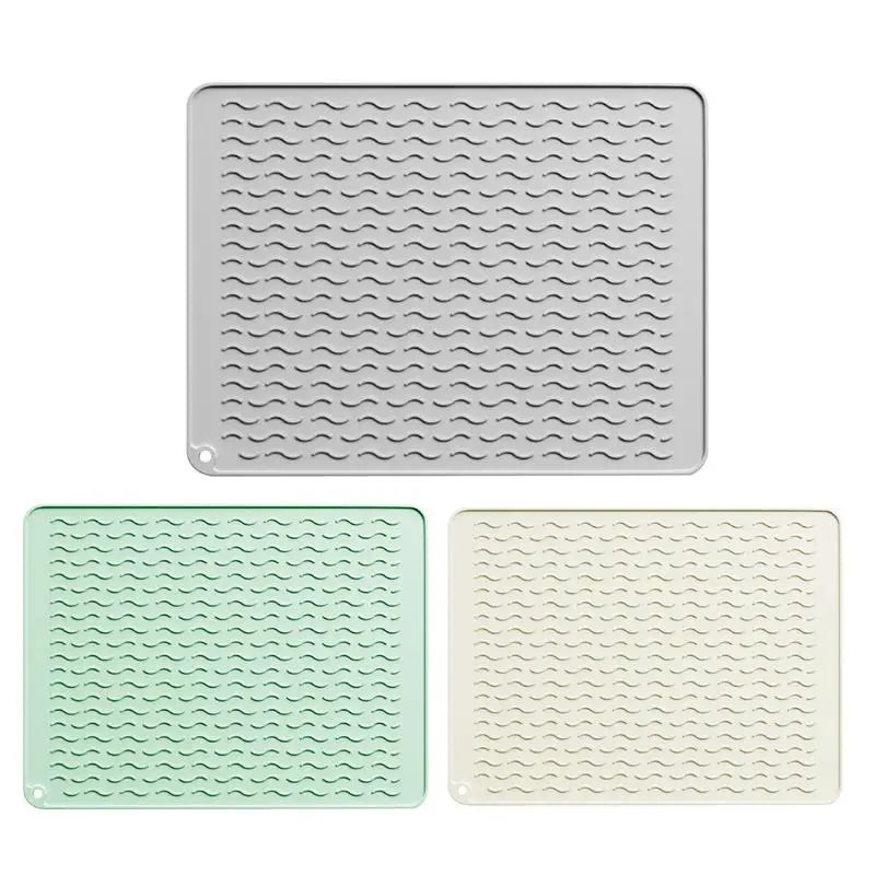 Sink Mat — Large Heat-Resistant Flexible Drain Pad For Countertop