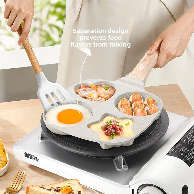 Thick-Gauge Flat-Bottom Nonstick Mini Fry Pan — Deep Base for Evenly Cooked Eggs, Burgers & Pancakes