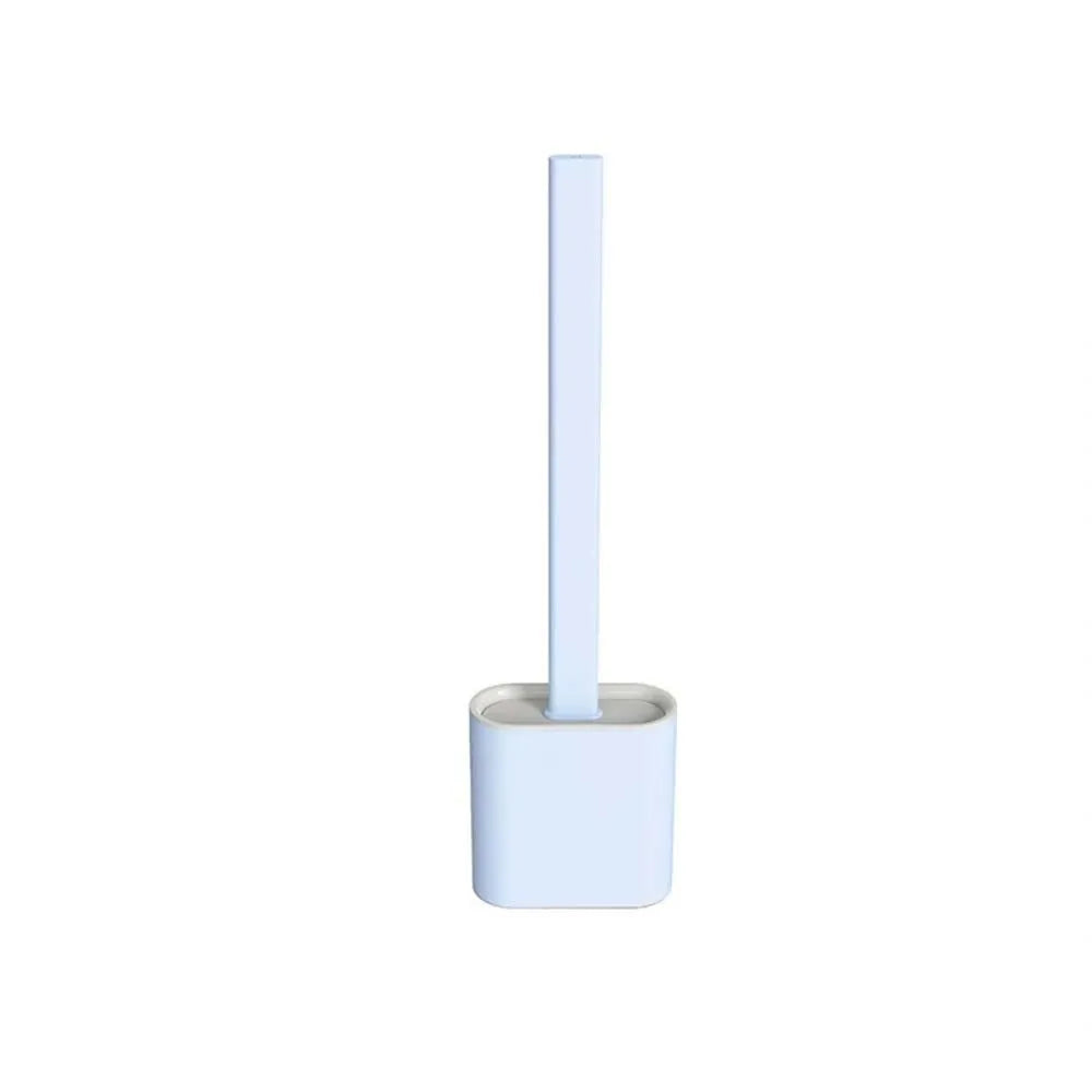 Modern Silicone Toilet Brush with Wall-Mounted Holder